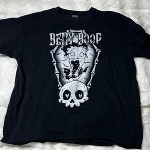 Betty Boop Black Graphic T-Shirt